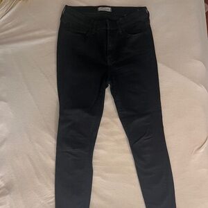 Madewell Roadtripper Black Skinny Jean Size 28